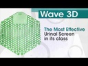 Wave 3D Urinal Screen Fresh Products Deodorizer Eco Fresh