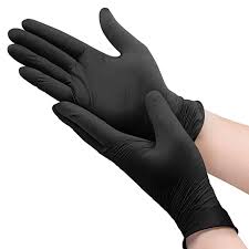 NITRILE Gloves BLACK EXAM GLOVES