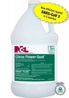 NCL CITRUS FLOWER-QUAT Disinfectant, Cleaner, Mildewstat, Fungicide, Virucide*, Deodorizer