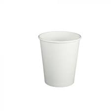 PAPER HOT CUPS 8oz white sleeve 50st (cs=20x50st)