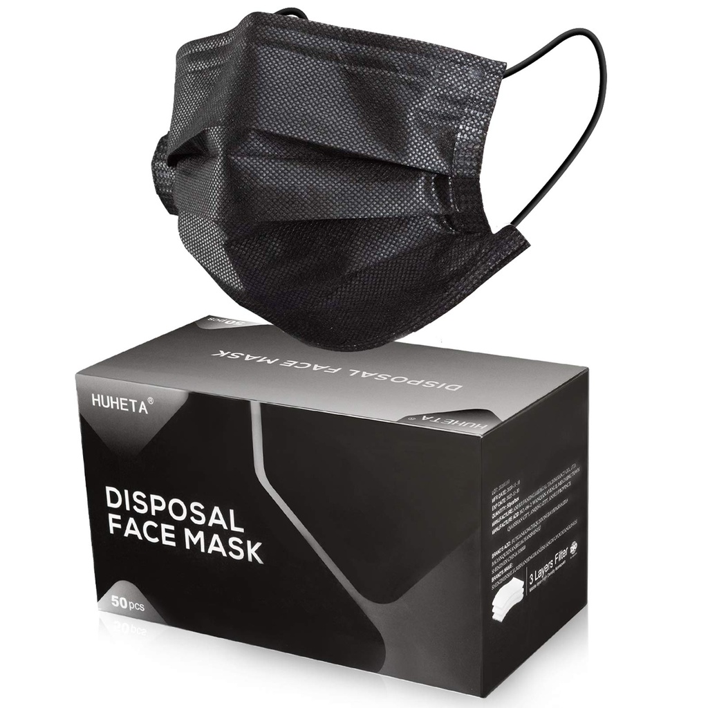 Disposable Protective Mask 50st/Package BLACK (40 package/Case)