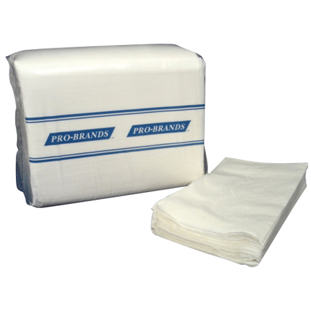 Pro-Brands Premium Dinner Napkin 1/8 fold 2-ply white 15X17