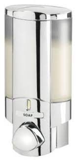 AVIVA Dispenser I  Satin Chroom/Translucent