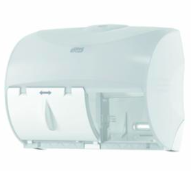 Tork® Twin Bath Tissue Roll Dispenser for OptiCore® WHITE