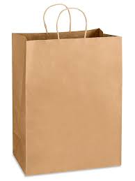 Kraft Shopping Bag Sprmrkt- 13" x 7" x 17", 'Mart' 250/CS
