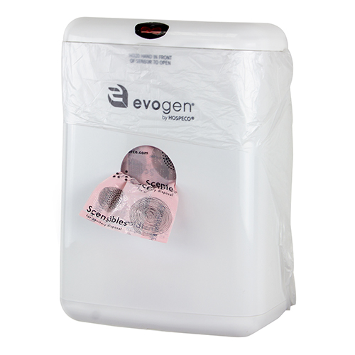 EvoGen® No Touch Combination Waste Receptacle White