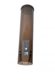 Cone Cup Dispenser smoke/black mount on wall or cooler