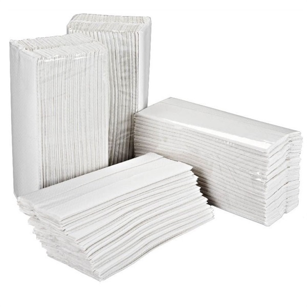 C-FOLD  Handtowel bleached white 200 ea 1ply (cs=22x200)