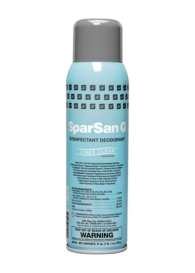 Spartan SPARSAN Q® DISINFECTANT DEODORANT LINEN CLEAN FRAGRANCE