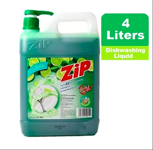 [IND-791-zip-4L] ZIP Greendish 4 Liter Dishwash Liquid Soap
