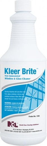 [1303-36] NCL KLEER BRITE™ Non-Ammoniated Window & Glass Cleaner