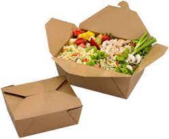 [Take-Away Box#3] Take Away Box - Container #3  7 3/4" x 5 1/2" x 2 1/2" 1bx/4x50pcs Folded paper