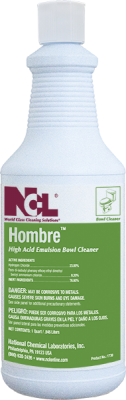 [1730] NCL HOMBRE™ High Acid Emulsion Bowl Cleaner Quarter Gallon 