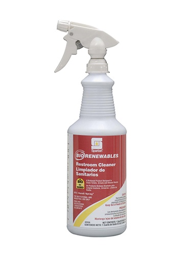 [353003] Spartan BIORENEWABLES® RESTROOM CLEANER Quarter Gallon 