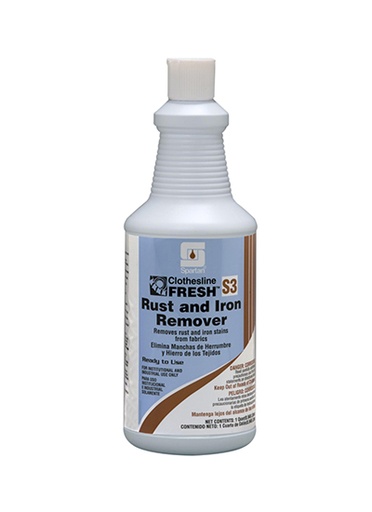 [705303] Spartan CLOTHESLINE FRESH® RUST AND IRON REMOVER S3 Quarter Gallon 