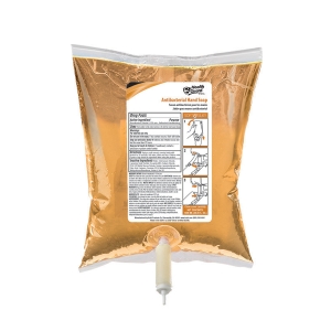 [92400/KT-5012] Kutol Health Guard® Antibacterial Hand Soap, 1200 mL, Bag-In-Box, Spicy Floral Scent, Amber