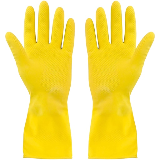 [E019- LLG5500] Cleaning Gloves Yellow LATEX