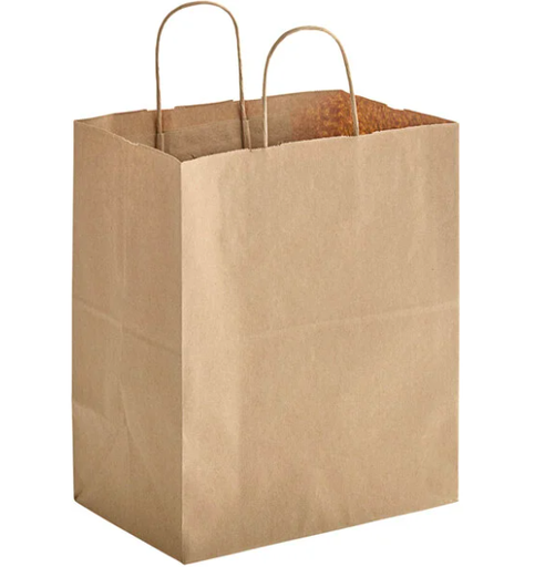 [OZ-BSTRO-NK9 BST-SB] BISTRO Kraft Paper Shopping Bag 11.5"x7x12 NK9