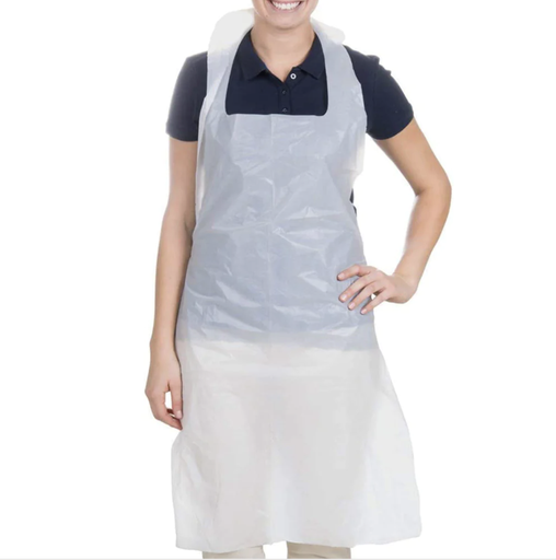 [SAFE121156 - MDP-42W] Apron White Poly 24x42 DAP1.25 (pack of 100pcs)
