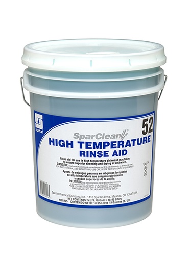 [765205] Spartan SPARCLEAN® HIGH TEMPERATURE RINSE AID 52