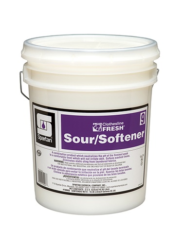 [700905] Spartan CLOTHESLINE FRESH® SOUR/SOFTENER 9 PAIL